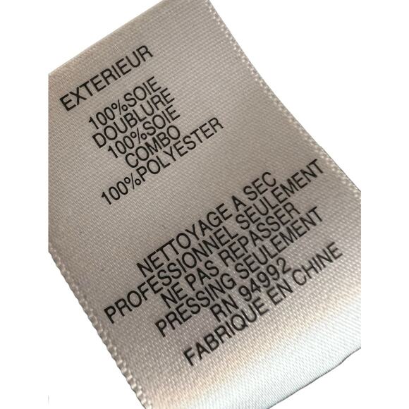 Jonathan Simkhai Blue Silk Black Lace Party Dress Cocktail Ruffle 0 - Picture 13 of 13